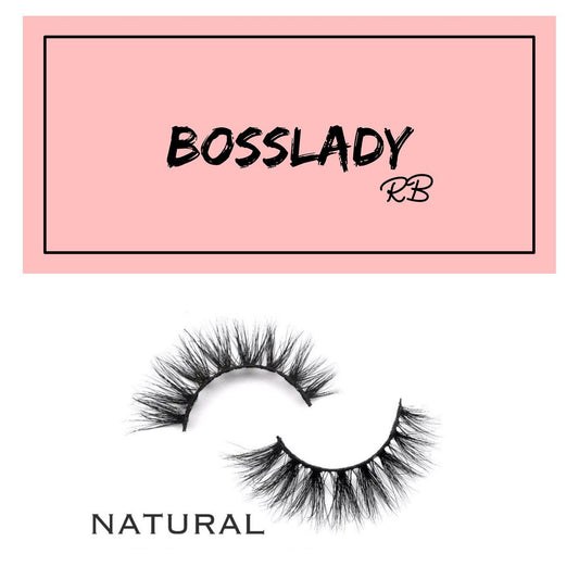 NATURAL Mink Hair Lashes By BOSSLADY RB